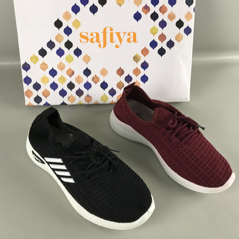 Safiya索菲娅女鞋断码撤柜春秋轻便透气休闲运动鞋舒适百搭网面鞋