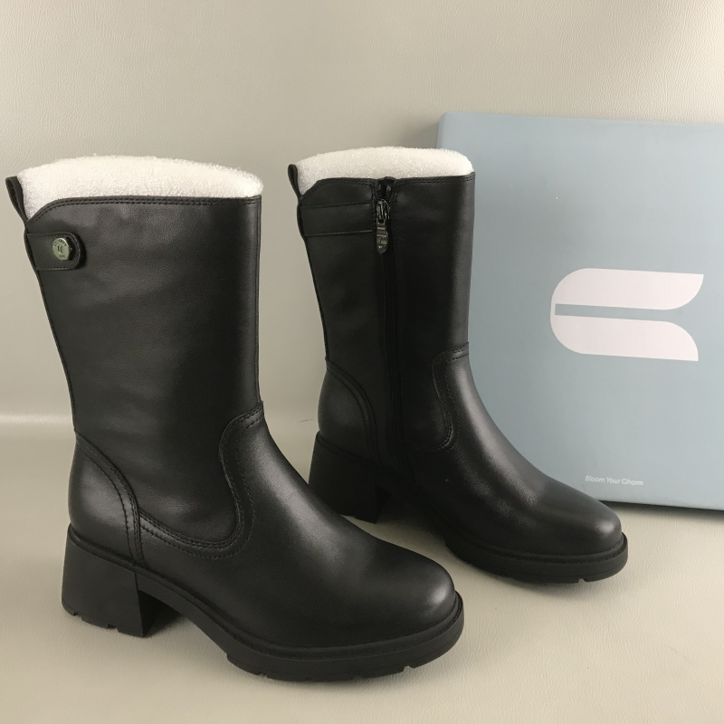 35码comely/康莉女靴断码撤柜冬季侧拉链黑色切尔西靴牛皮骑士靴,女鞋,切尔西靴,淘宝优惠券,粉丝福利购,淘宝优惠卷
