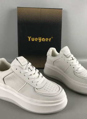 38.39码月芽儿正品女鞋断码撤柜春秋系带韩版厚底板鞋轻便小白鞋