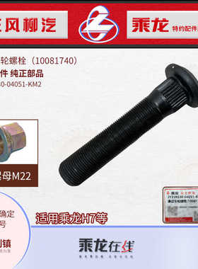 乘龙H7康迈后轮毂螺栓带螺母合件(10081740)JY31R530-04051-KM2