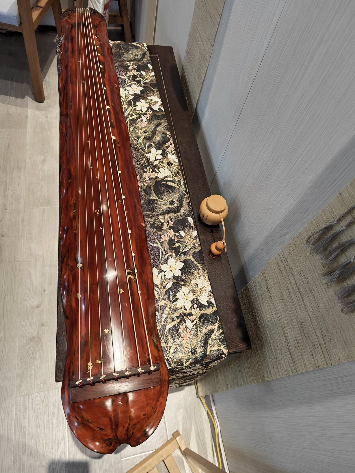 毛毛古琴收藏级古琴蕉叶式稀有琴