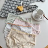 云朵吐司新款 3条 包邮 软萌婴儿棉抗菌舒适纯棉中腰少女三角看