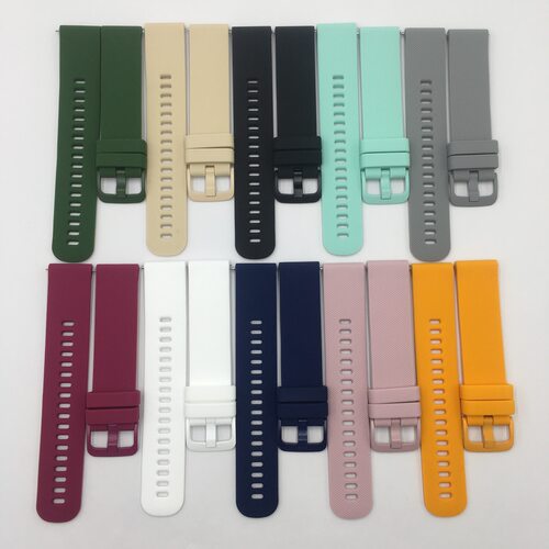 适用佳明vivoactive4/3硅胶表带Forerunner245/645小格纹表带腕带