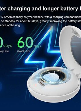 跨境智能戒指Smartring心率健康男女黑科技蓝牙防水指环可刷视频