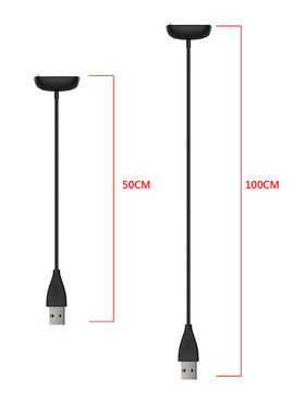 适用Fitbit charge6 充电线 Luxe charge5 手环 充电器 充电座充