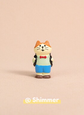 可爱猫咪书包造型摆件教师礼物