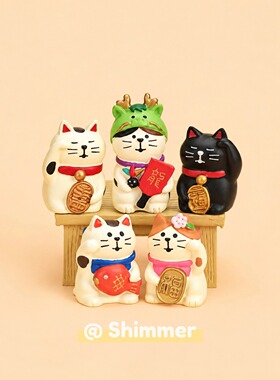 可爱招财猫福猫桌面摆件