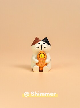 可爱猫咪公仔桌面摆件