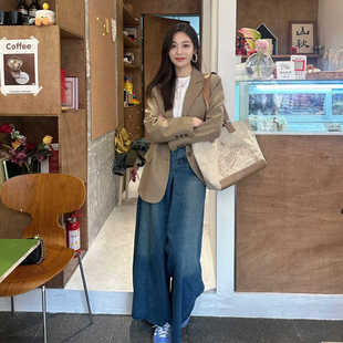 英伦复古西装 新款 韩版 小个子宽松百搭休闲西服上衣 外套女春秋装