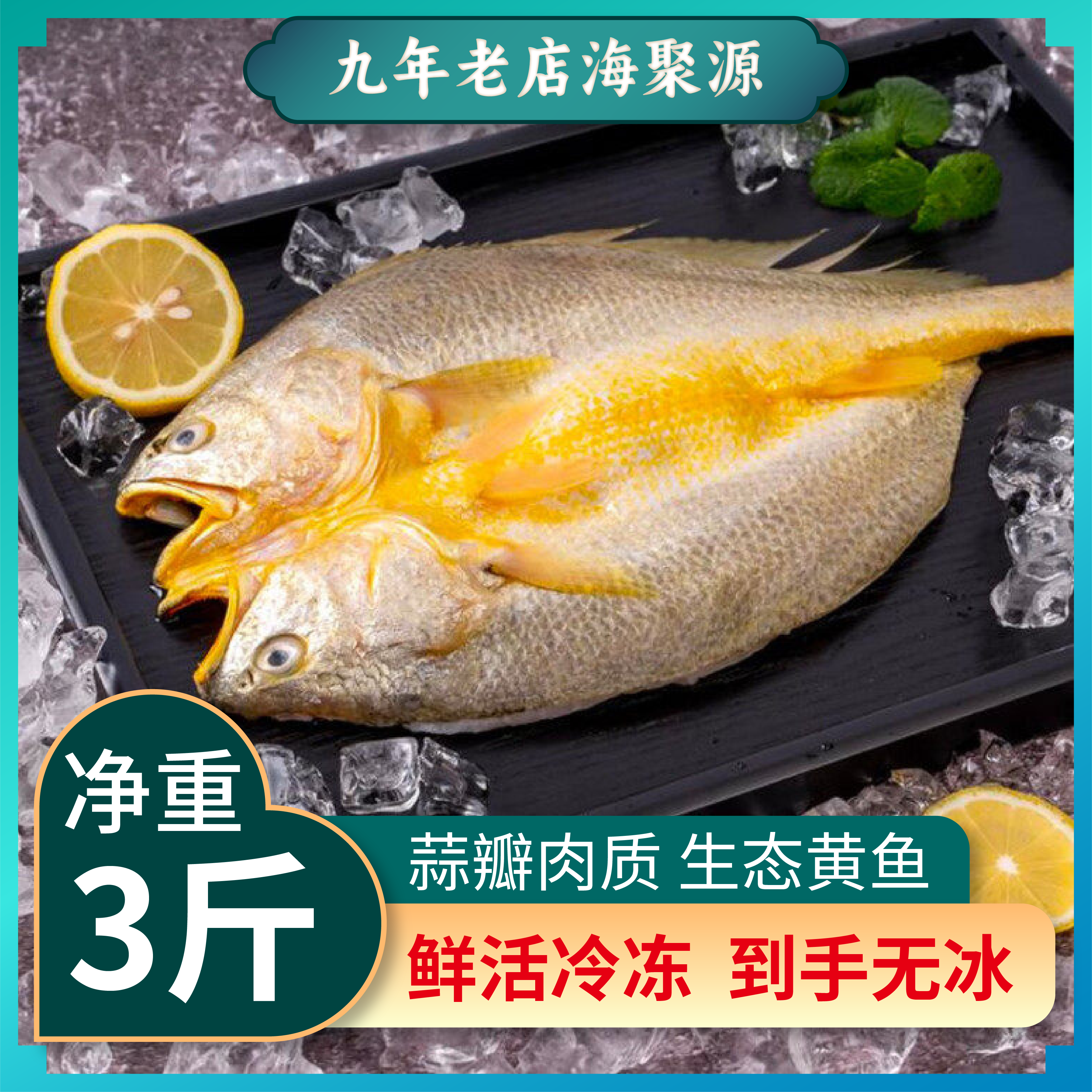 新鲜生态大黄花鱼一斤一条净重正宗冰鲜大黄鱼海鲜海捕现发可批发,水产肉类/新鲜蔬果/熟食,黄鱼,淘宝优惠券,粉丝福利购,淘宝优惠卷