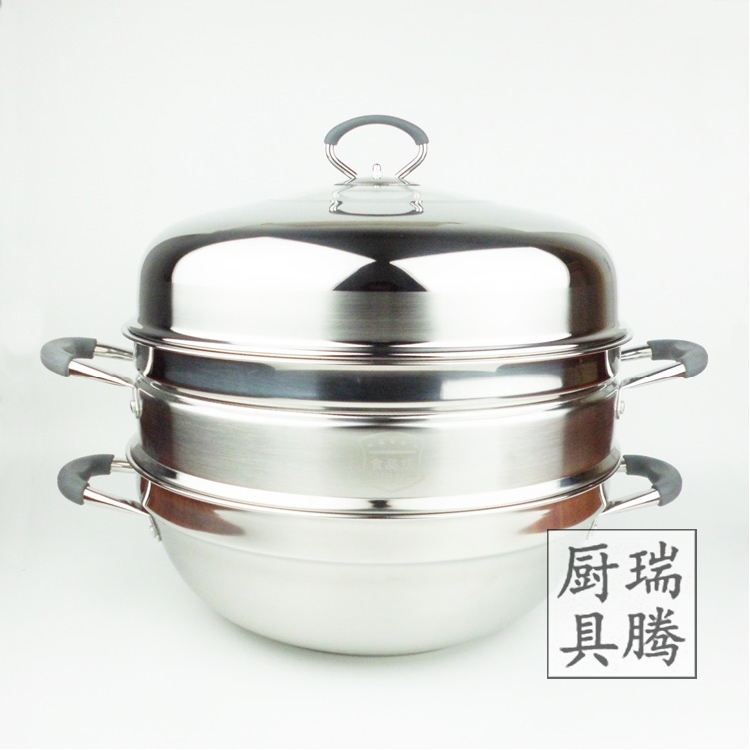 创宇304二层蒸锅2层加厚复底家用不锈钢蒸锅36cm燃气灶电磁炉通在类目 厨房/烹饪用具, 烹饪用具, 锅具/煲/烧水壶, 蒸锅中 - 来自Buy2taobao.com提供专业的淘宝代购服务