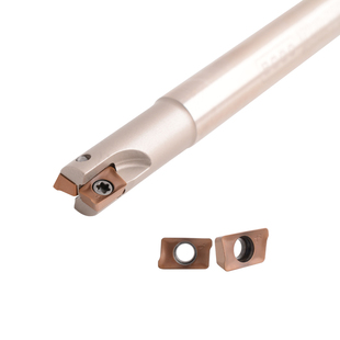 山豹AK05小径铣刀杆D8X80/100(R0.4)匹配刀片APKT050204双刃设计