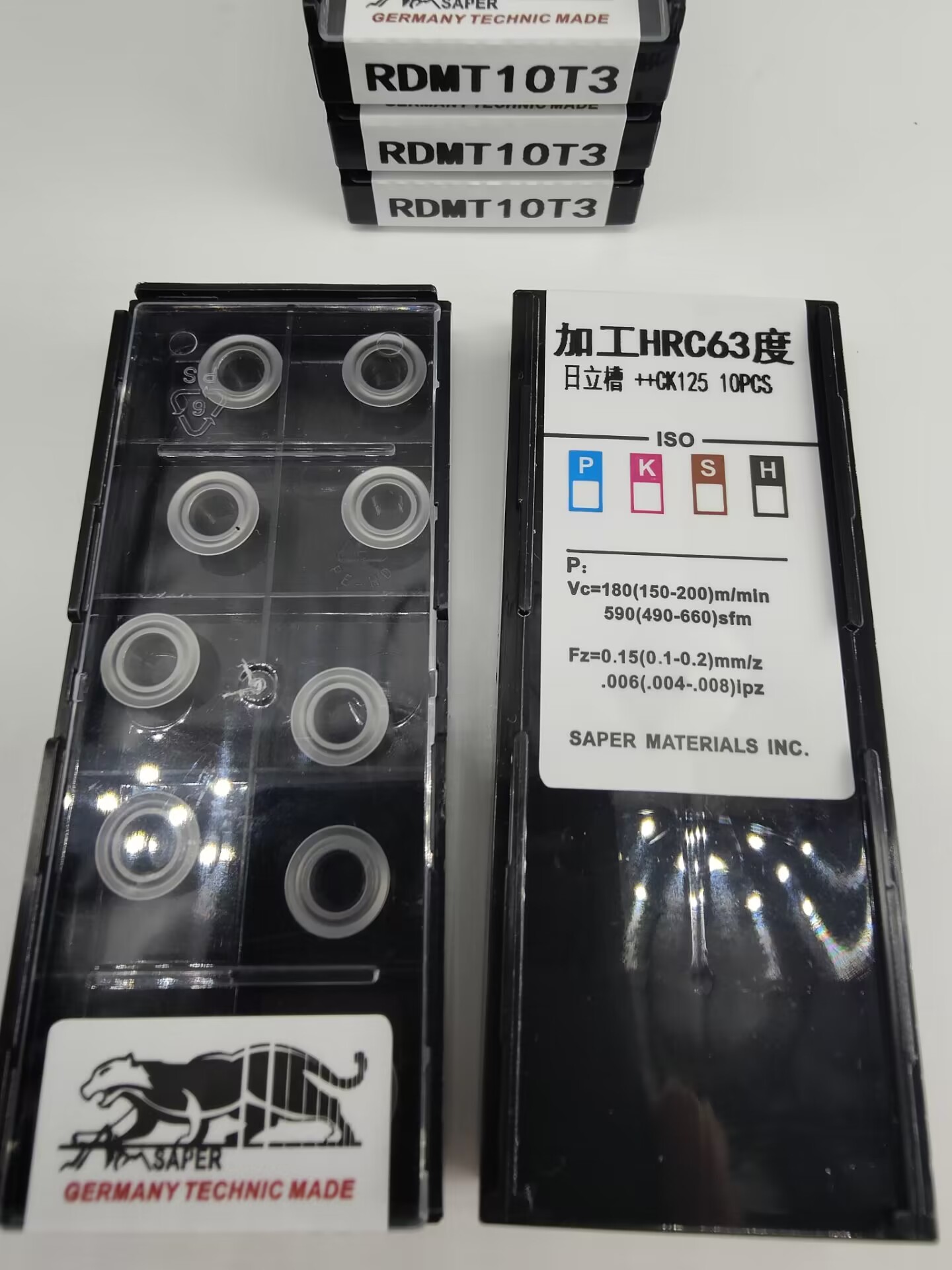 山豹高硬R5加厚铣刀片RDMT10T3 升级款HRC50-63`模具淬火料克星