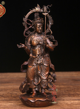 帝雅斋  铜焰摩天像摆件铜十二天之一焰摩天像桌面家居工艺品摆件