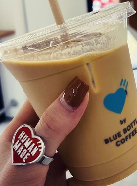 清仓HUMAN MADE潮流HEART RING爱心LOGO可调节指环戒指日潮情侣款