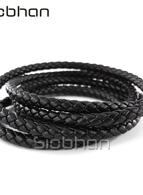 5mm头层编织牛皮绳1米环保精密包边真皮绳手工DIY配饰材料绳DIRCO