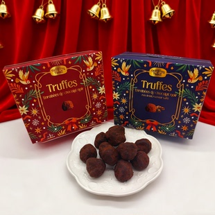 法国进口Truffettes乔慕咖啡味夹心松露形黑巧克力礼盒新年礼物