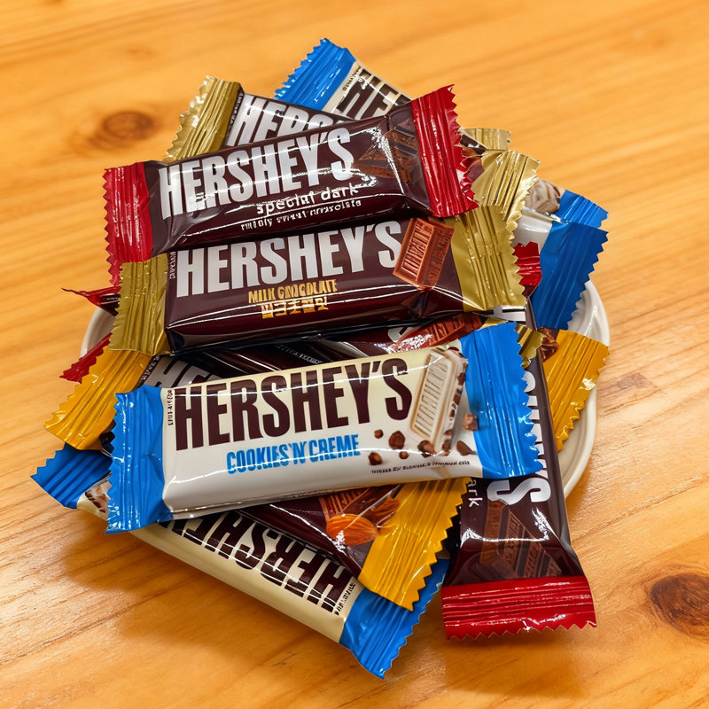 HERSHER'S好时牛奶黑巧克力曲奇奶香脆乐多糖果500g散称婚庆喜糖