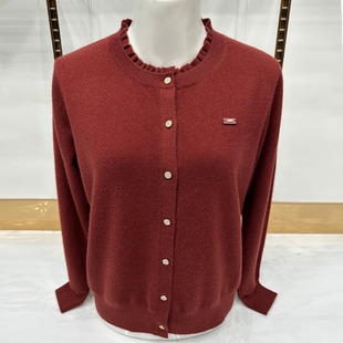 开衫 女2025新款 毛衣冬季 外套上衣中老年人羊绒衫 加厚羊毛衫 妈妈款