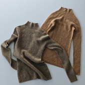 显瘦针织打底毛衣内搭上衣 女半高领修身 2025秋冬新款 100%纯羊毛衫