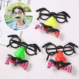 儿童吹胡子瞪眼玩具幼儿园小礼物搞怪眼镜吹龙口哨创意小学生奖品