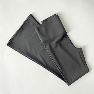 瑜伽喇叭裤高腰收腹高弹撸铁猫速干运动健身裤微喇女瑜伽裤阔腿裤