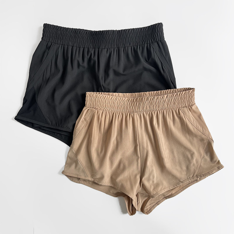 2025新款夏季假两件防走光运动短裤女宽松训练跑步速干健身瑜伽裤,运动/瑜伽/健身/球迷用品,瑜伽中/短裤,淘宝优惠券,粉丝福利购,淘宝优惠卷