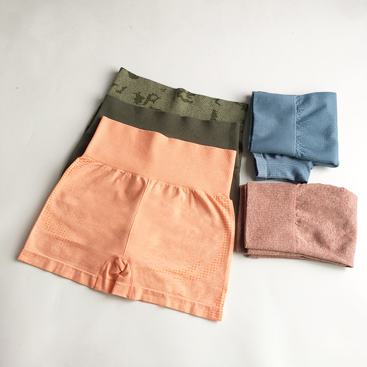 女士运动高弹透气吸汗青年短裤休闲训练健身瑜伽跑步速干五分裤