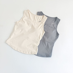 ebb to outdoor长款瑜伽背心一体杯工字防震运动内衣女健身文胸