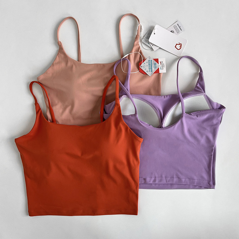 简约U型一体杯吊带背心女防震速干休闲运动文胸 健身专业美背上衣,运动/瑜伽/健身/球迷用品,瑜伽背心,淘宝优惠券,粉丝福利购,淘宝优惠卷