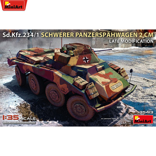 文华模型Miniart 1/35 Sd.Kfz.234/1装甲车（2CM）晚期型 35413