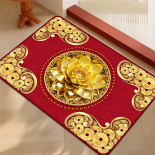 金莲花地垫浴室吸水垫卫生间防滑垫厕所洗手间门口硅藻泥速干脚垫