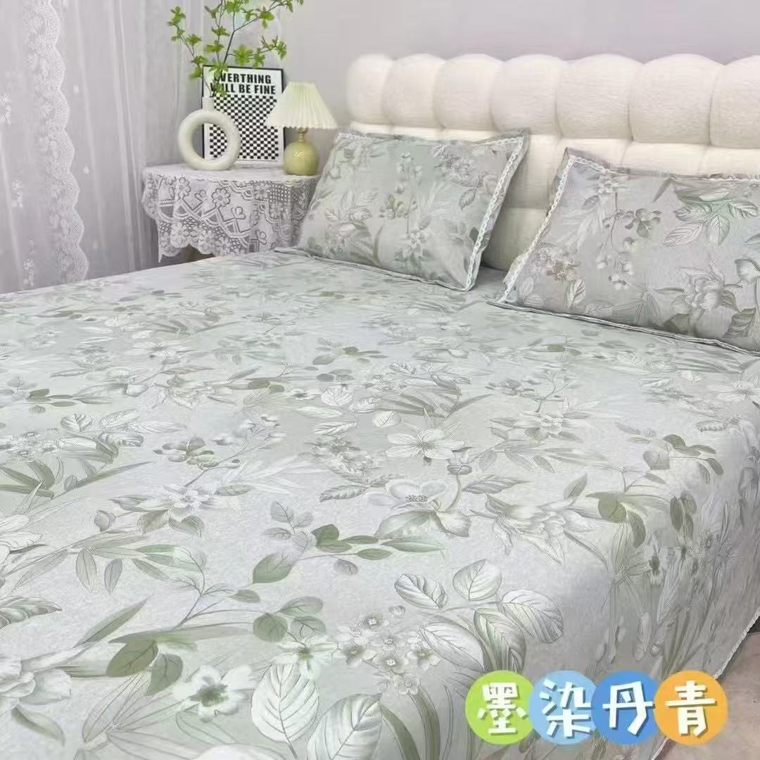 高端原棉老粗布细纱床单三件套