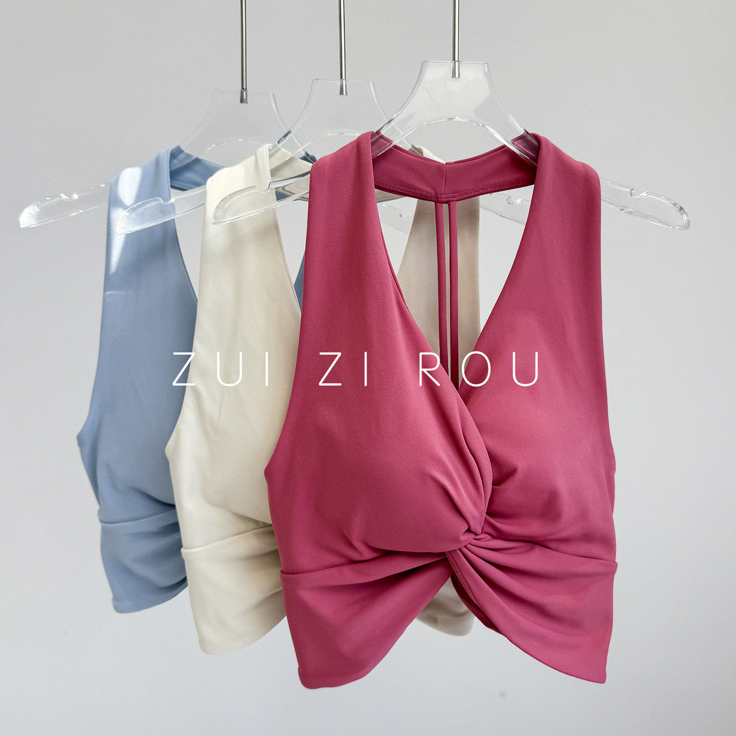 瑜伽内衣女外穿防震聚拢跑步运动文胸带胸垫性感美背挂脖健身背心,运动服/休闲服装,运动文胸,淘宝优惠券,粉丝福利购,淘宝优惠卷