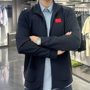 152530701 安踏冠军全天候新冰肤透气立领外套男运动上衣国服风衣