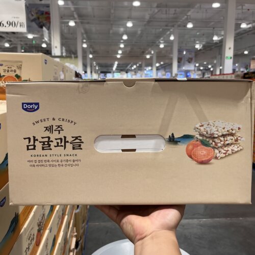 开市客网红韩国橘香米饼30小包饼干儿童早餐休闲食品小吃零食整箱