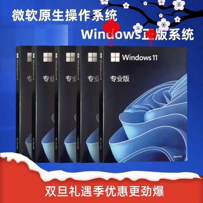 正版Windows11专业版系统u盘彩盒电脑重装win10Pro零售版retail
