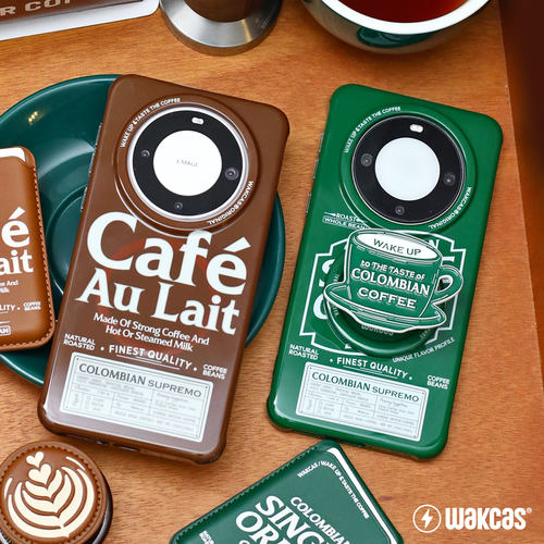 咖啡华为MATE70PRO手机壳磁吸个性潮流磁吸支架适用华为mate80手机保护套新款小众设计原创简约壳创意mate60+