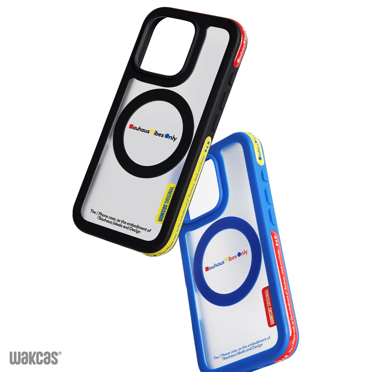 包豪斯撞色iphone苹果17promax手机壳原创小众新款磁吸壳适用苹果16pro保护壳防摔个性15手机壳趣味情侣潮流