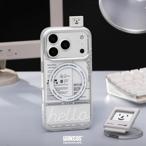 复古电脑苹果iphone17promax手机壳小众立体趣味潮流原创磁吸适用iphone16promax手机壳新款苹果17Pro防摔壳