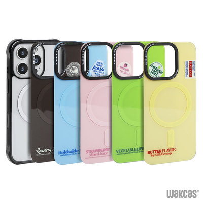 个性苹果16彩色可替换背板手机壳苹果16promax壳新款黑框磁吸小众原创适用iphone15pro保护套亮面苹果14防摔