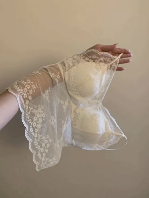 MIDO家 带胸垫蕾丝吊带背心女内搭外穿打底辣妹修身网纱美背上衣