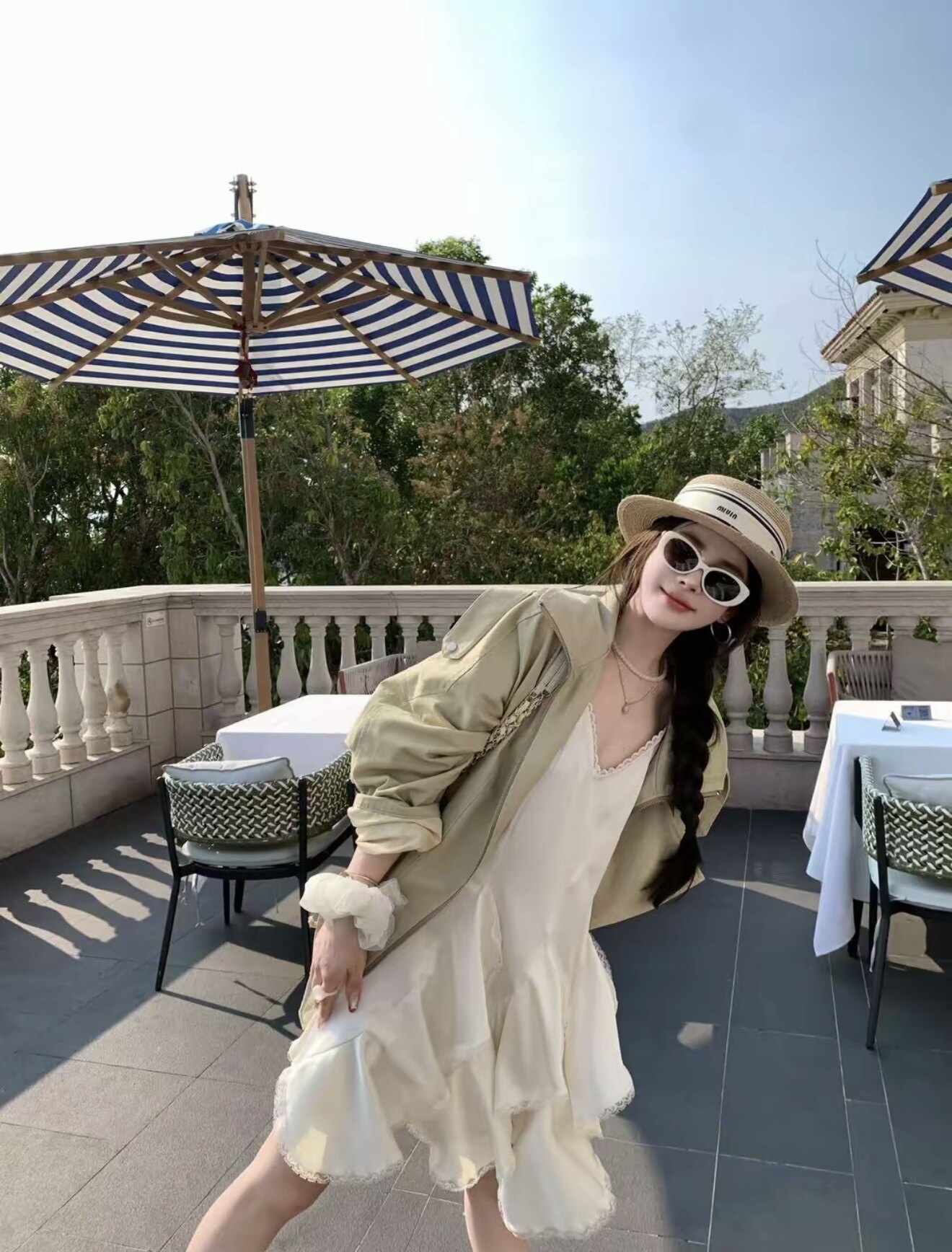 MIDO家 宽松复古立领长袖短款风衣外套女2026春季显瘦正肩上衣