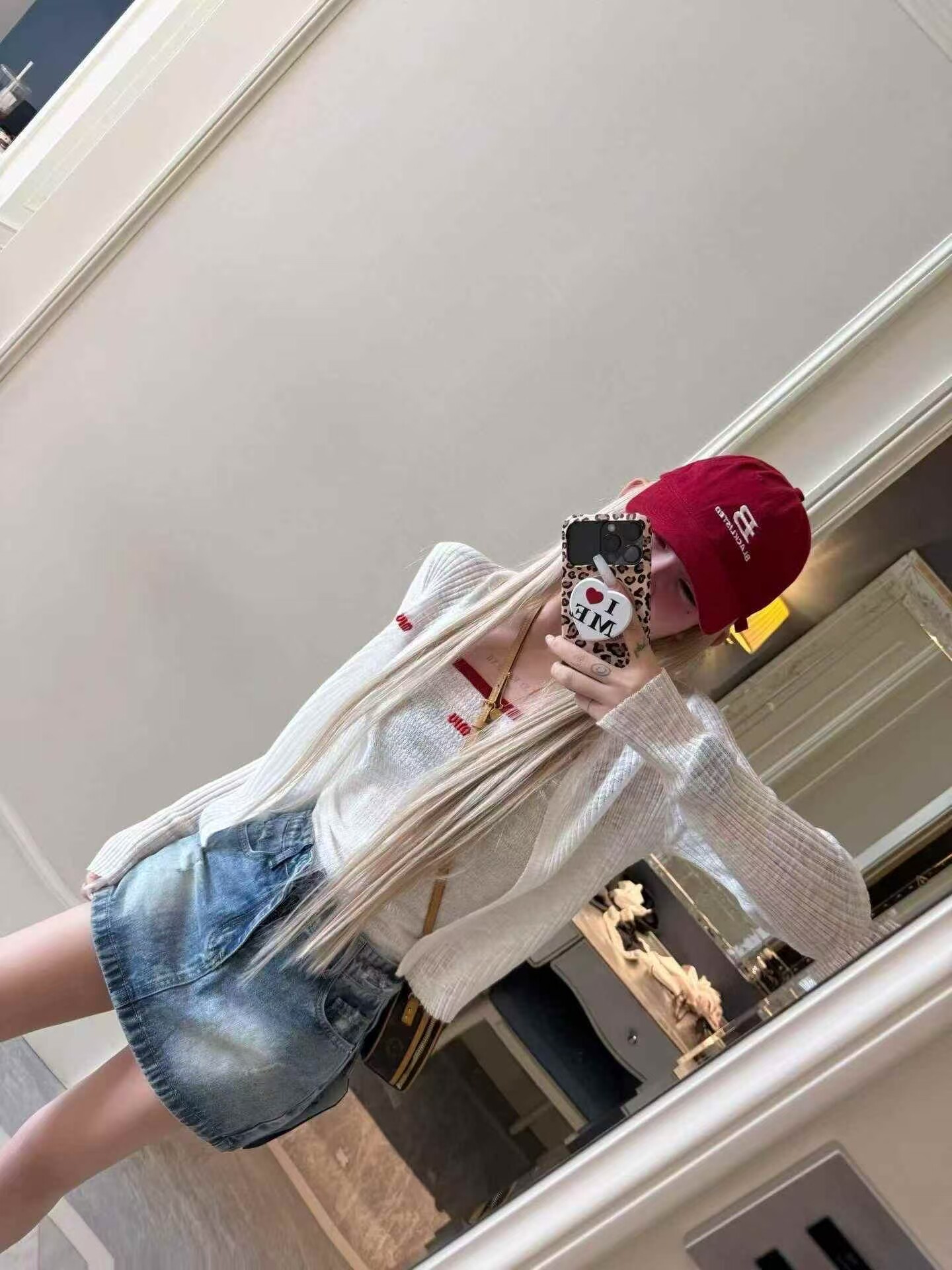 MIDO家 2026新款韩版时尚显瘦薄款字母针织开衫+吊带背心两件套