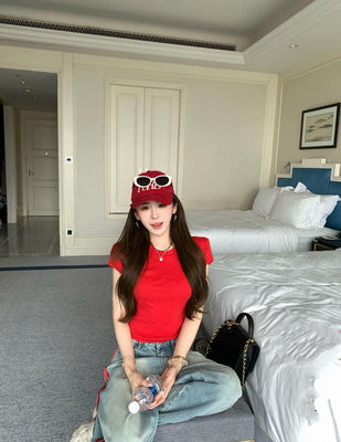 MIDO家 2026新款韩版时尚百搭显瘦圆领短袖T恤女修身显瘦打底上衣