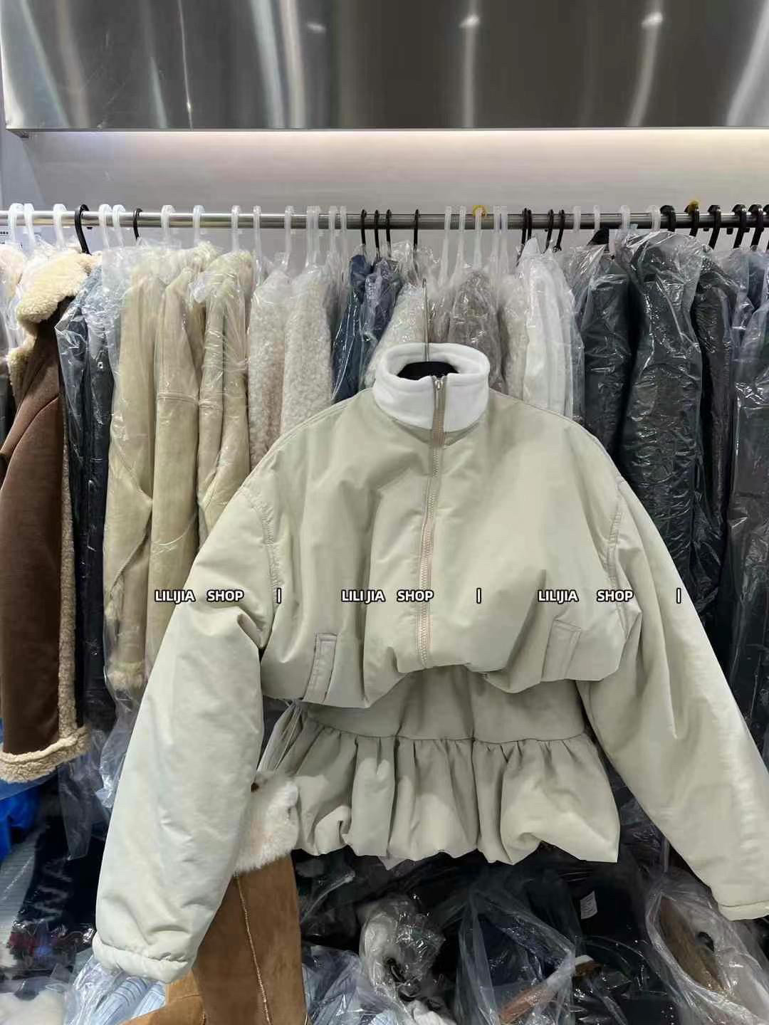 MIDO家 2025冬韩版宽松立领短款羽绒棉服夹克外套女高腰半裙套装,女装/女士精品,时尚套装,淘宝优惠券,粉丝福利购,淘宝优惠卷