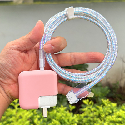 适用苹果MacBook充电器壳保护套30/67/70适配器140W电源收纳绕绳