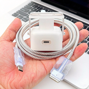 适用苹果MacBook Air 35W 40W充电器壳电源M5 M4数据线保护套绕绳