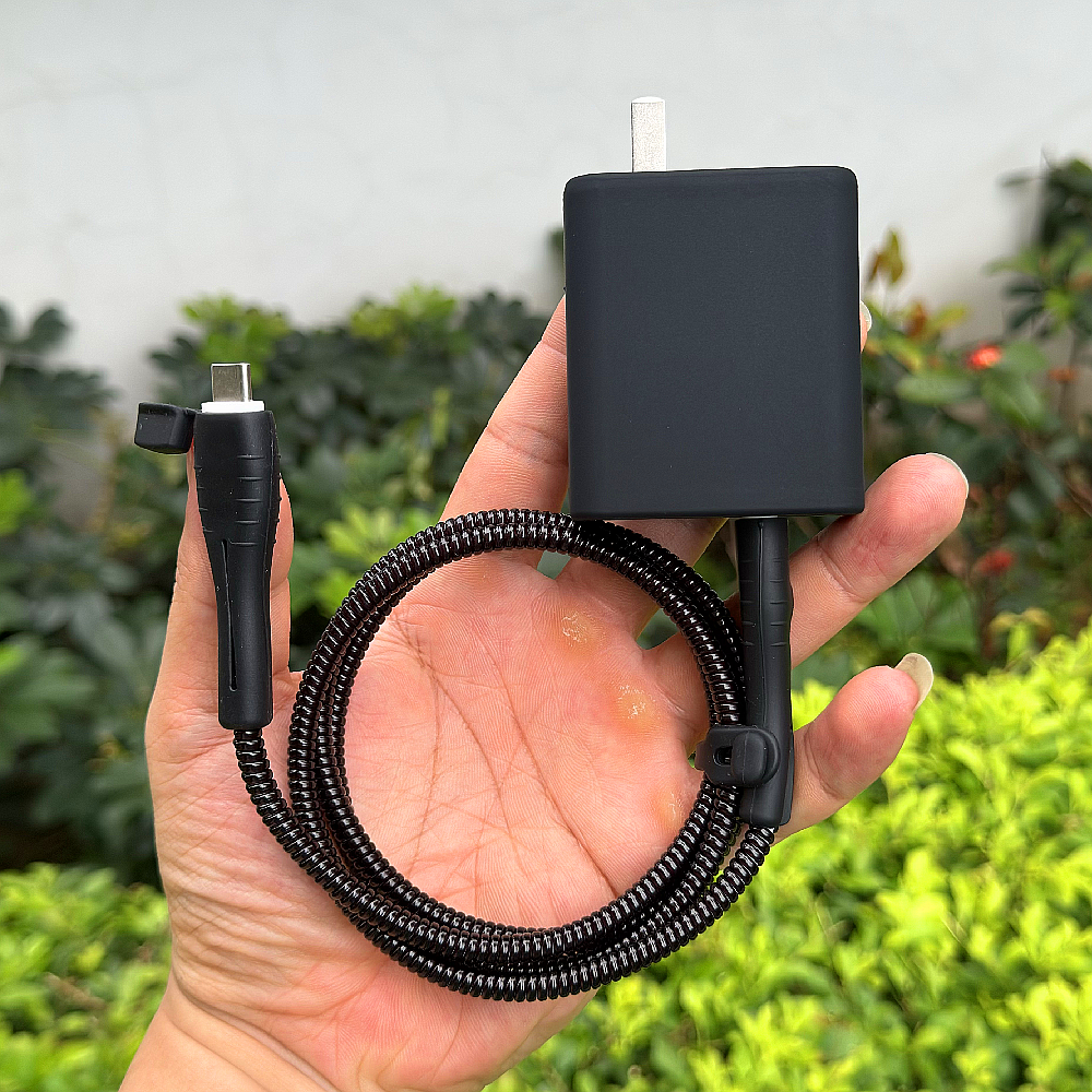 适用华为Pura90 Pura90pro max数据线保护套66W 100W充电器壳绕绳