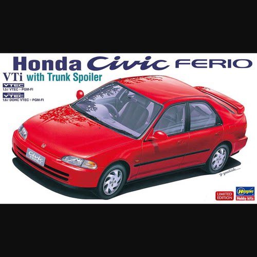 CivicFerio後行李箱擾流版模型